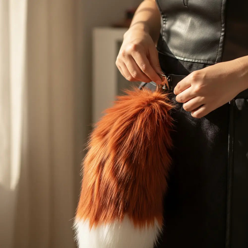 How to Attach a Plush Fox Tail for Cosplay-Meowgic Base