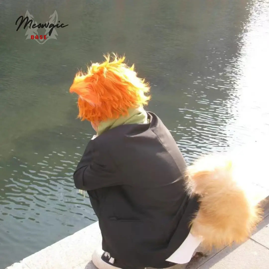 Handmade Red Fox Electric Moving Tail - - Meogicbase