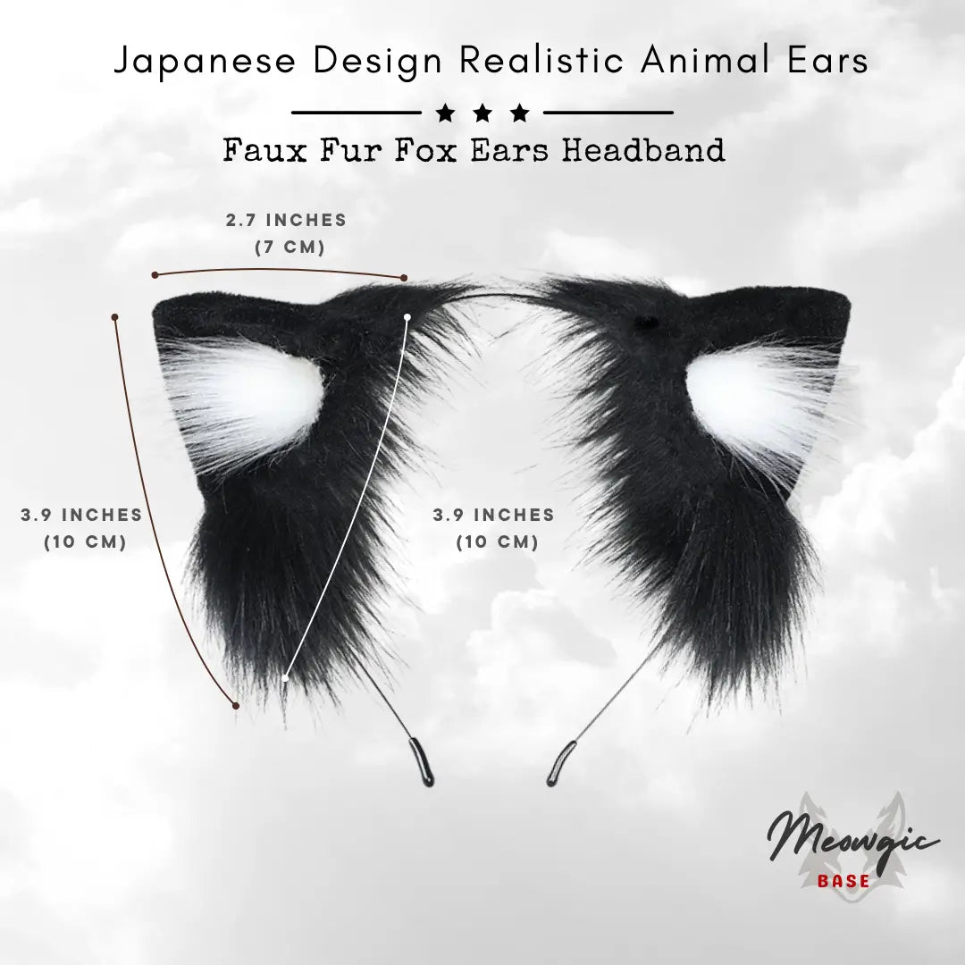 Handmade Fox Ears Headband – Kawaii Cosplay & Daily Wear - Meowgicbase