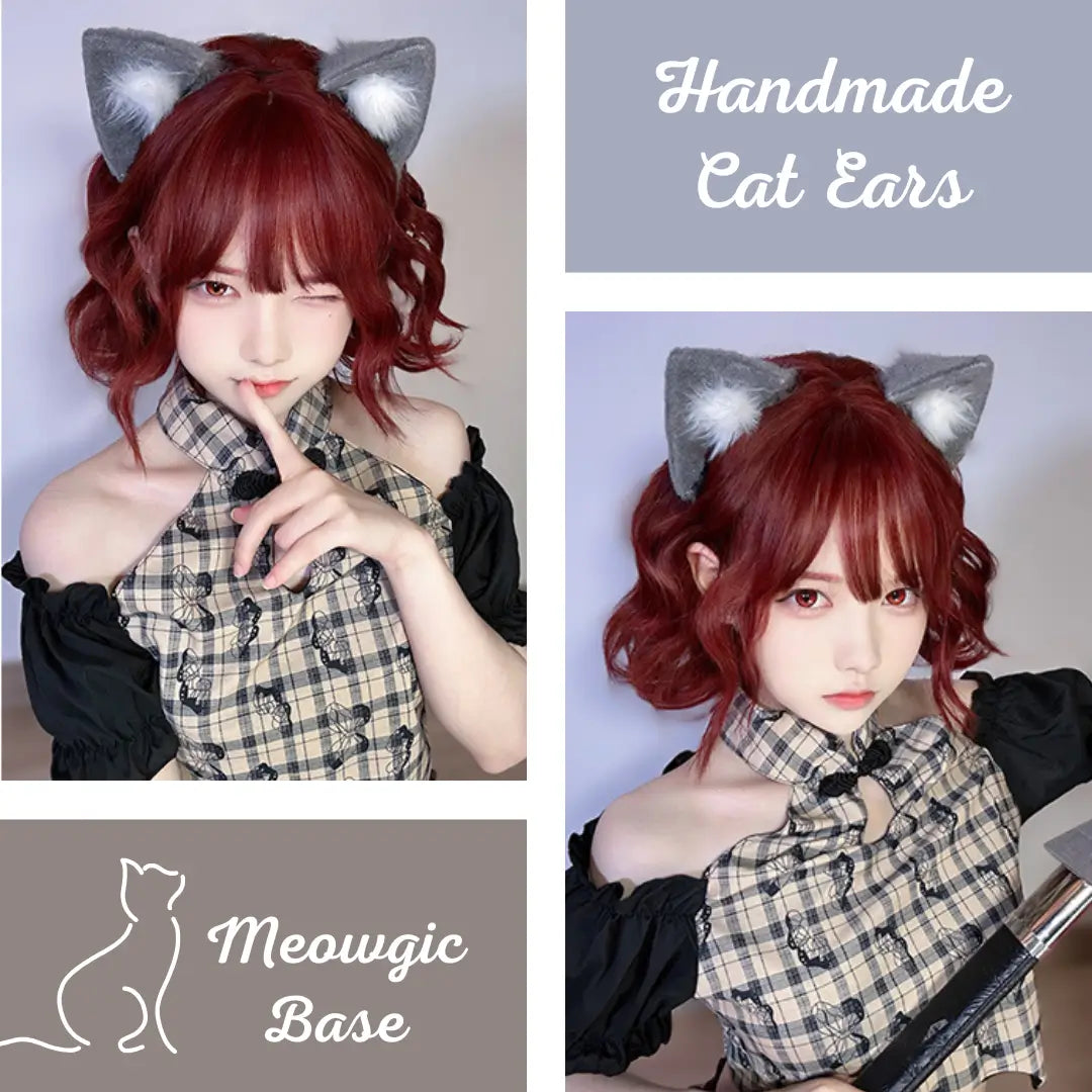 Japanese Handmade Fox Ears Headband for Cosplay - Meowgicbase
