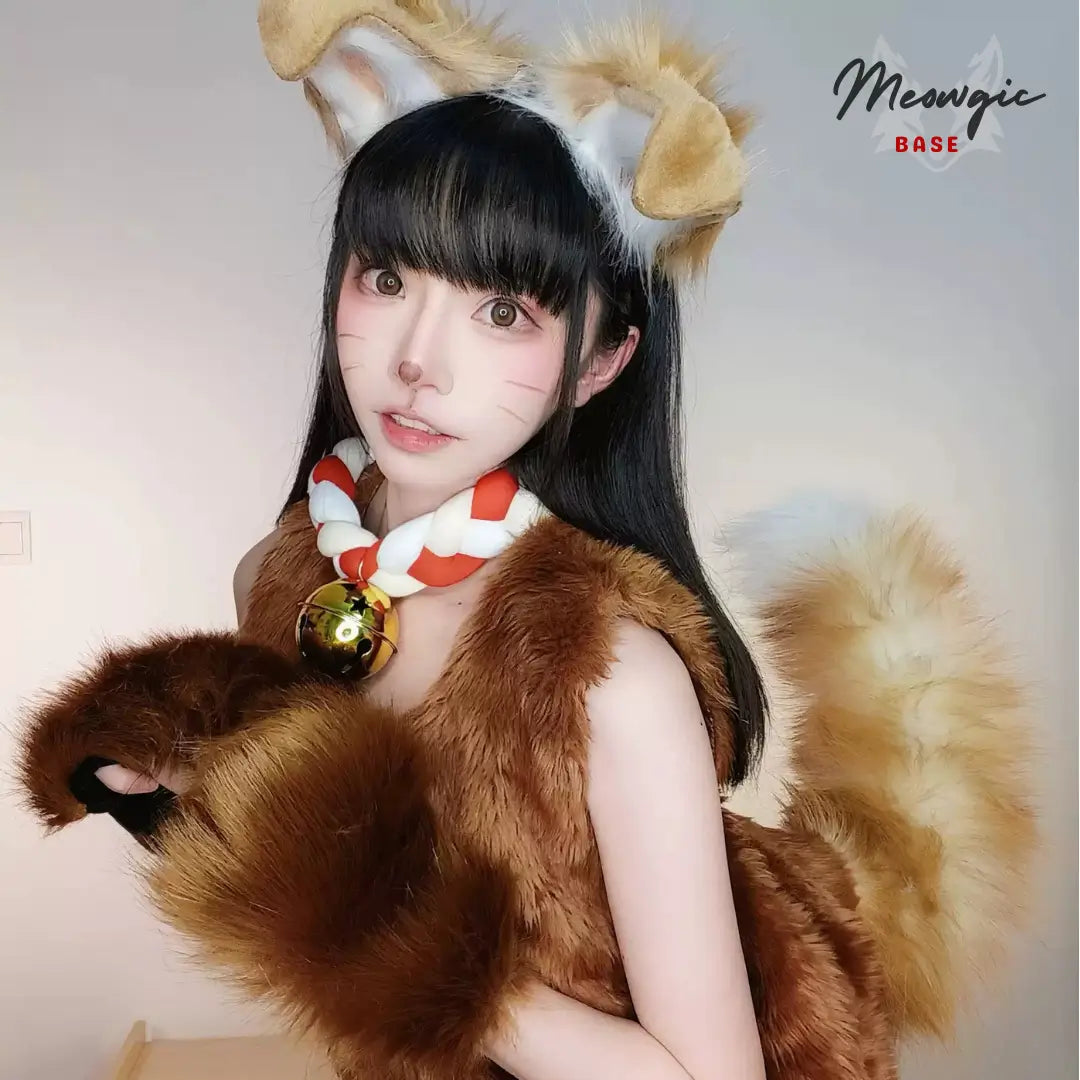 Handmade Red Fox Electric Moving Tail - - Meogicbase