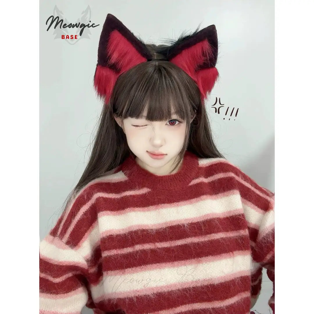 Moving Wolf Ears Headband | Anime Cosplay - - Meogicbase