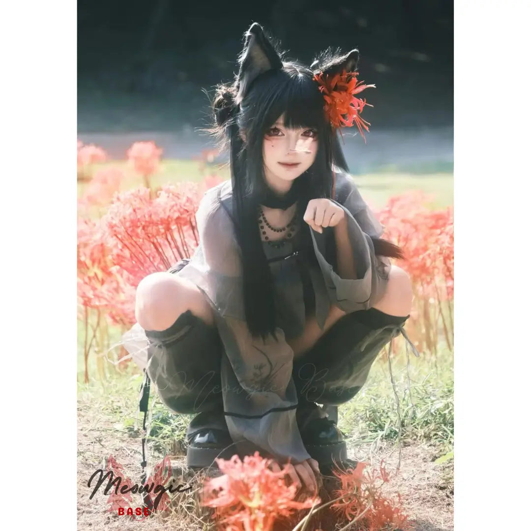 Moving Wolf Ears Headband | Anime Cosplay - - Meogicbase