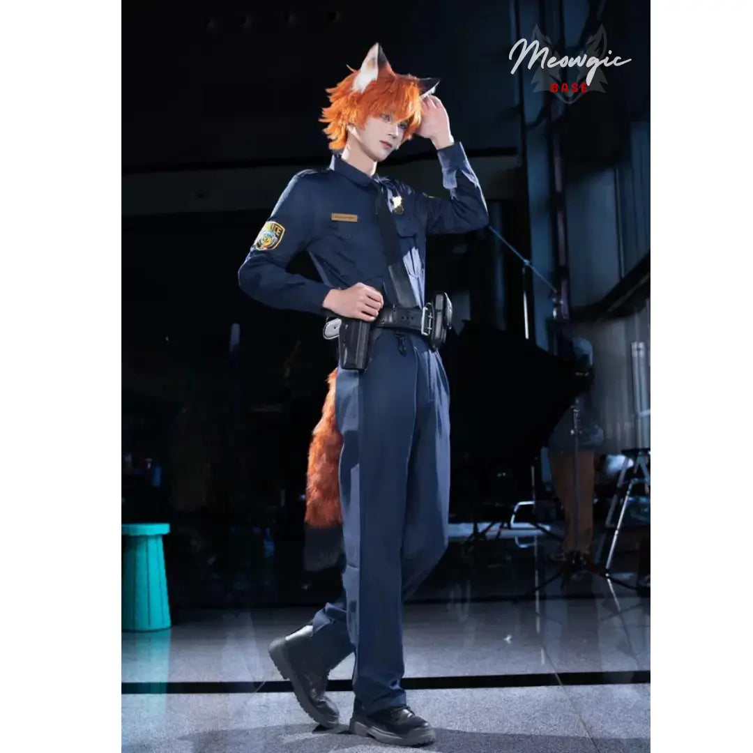 Anime Inspired Fox Ears & Tail Set - Adjustable Cosplay - - Meogicbase