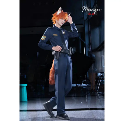 Anime Inspired Fox Ears & Tail Set - Adjustable Cosplay - - Meogicbase