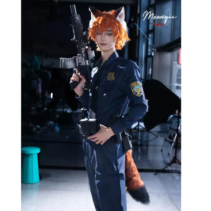 Anime Inspired Fox Ears & Tail Set - Adjustable Cosplay - - Meogicbase