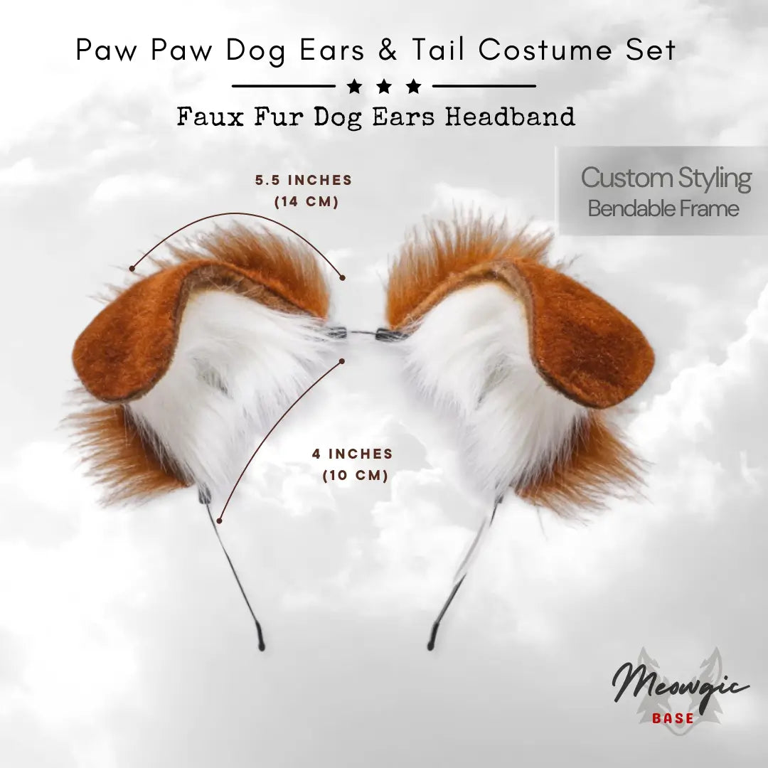 Flexible Anime Fox Ears & Tail Costume Set - - Meogicbase