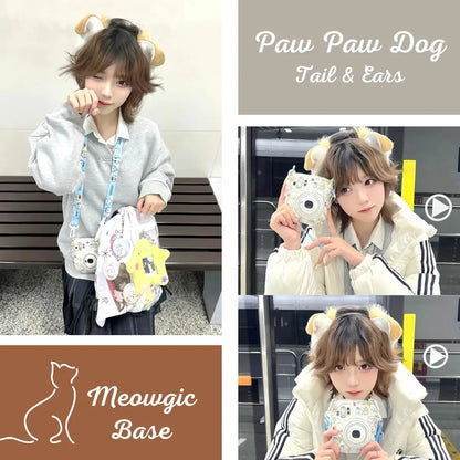 Flexible Anime Fox Ears & Tail Costume Set - - Meogicbase