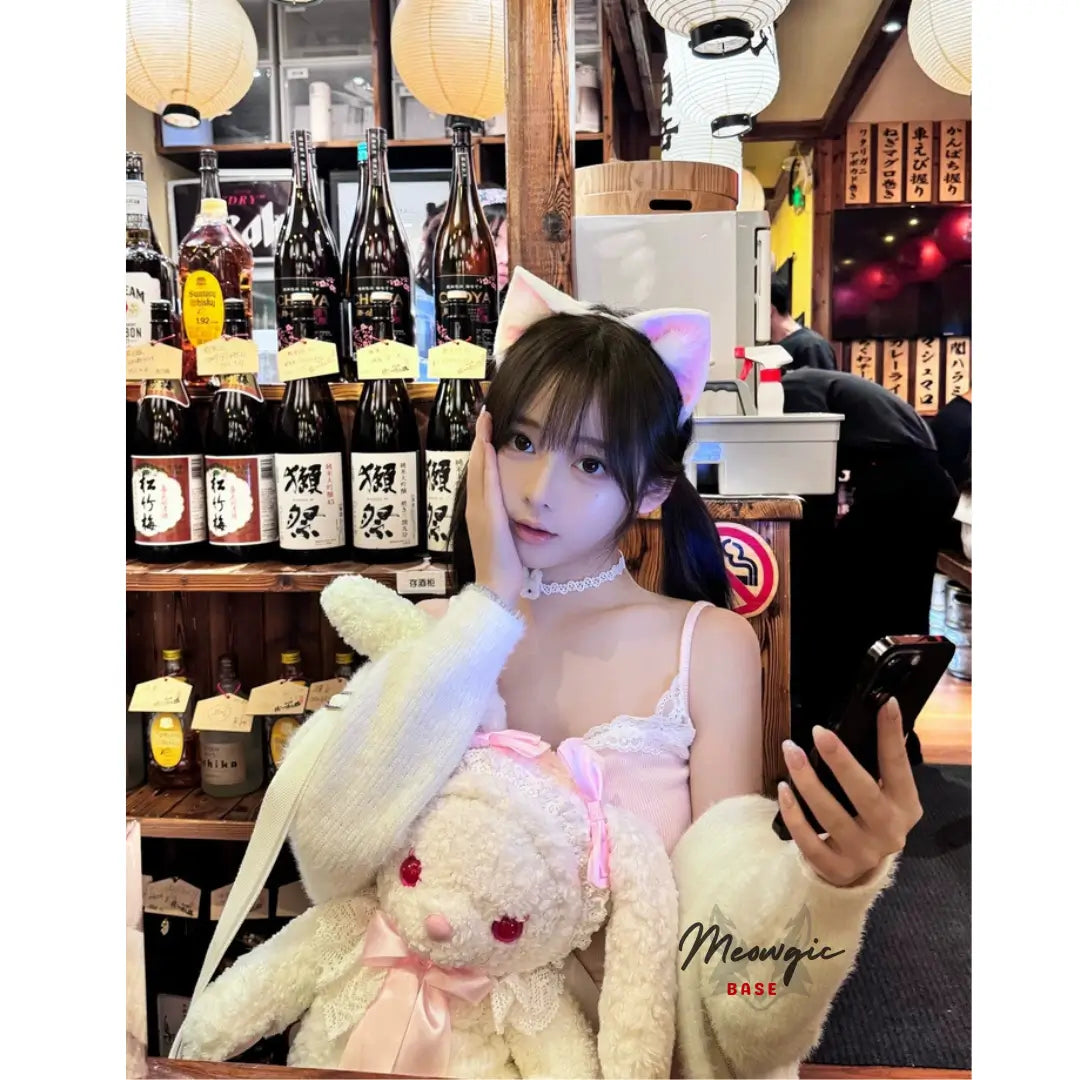 Japanese Handmade Fox Ears Headband for Cosplay - - Meogicbase