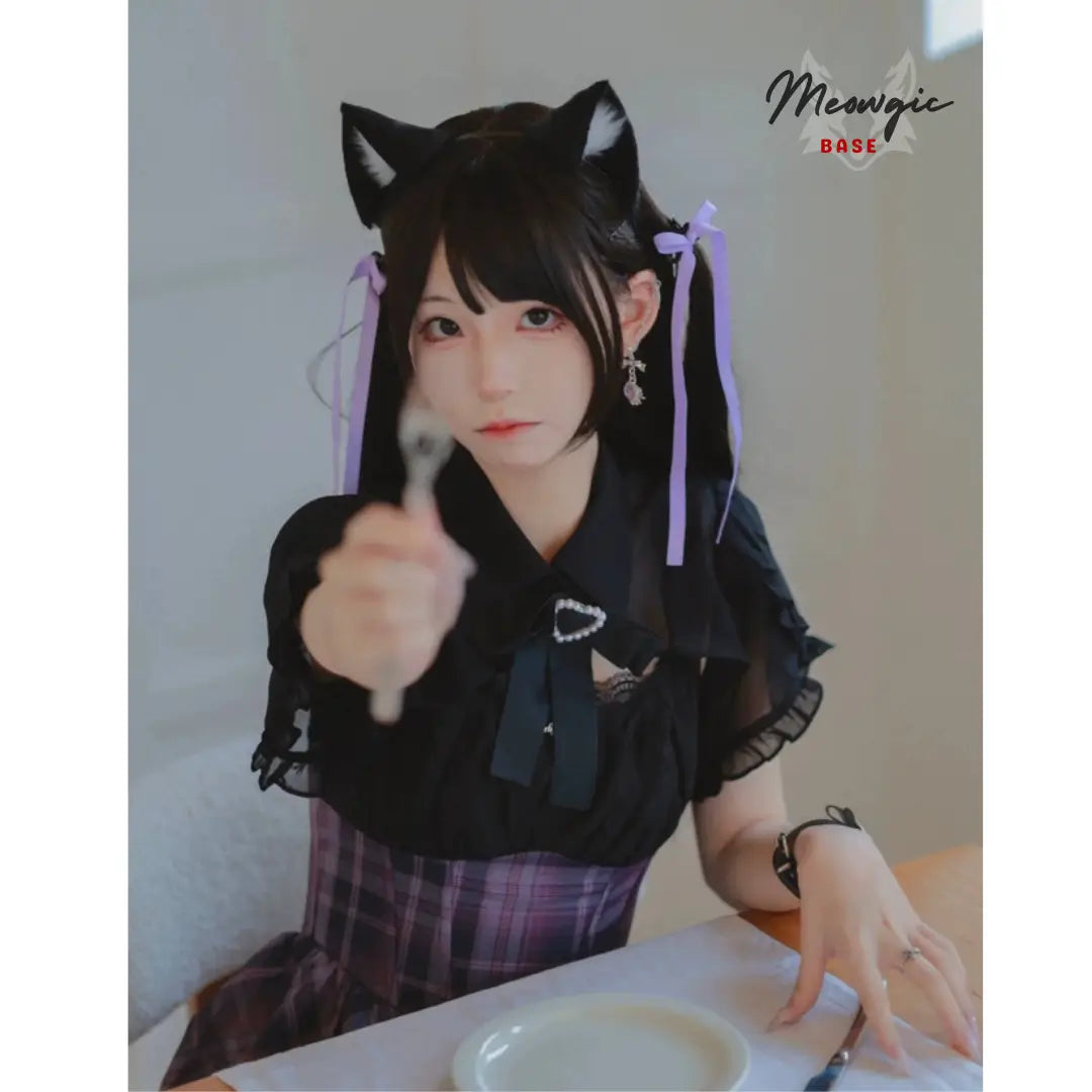 Japanese Handmade Fox Ears Headband for Cosplay - - Meogicbase
