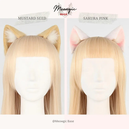 Japanese Handmade Fox Ears Headband for Cosplay - - Meogicbase