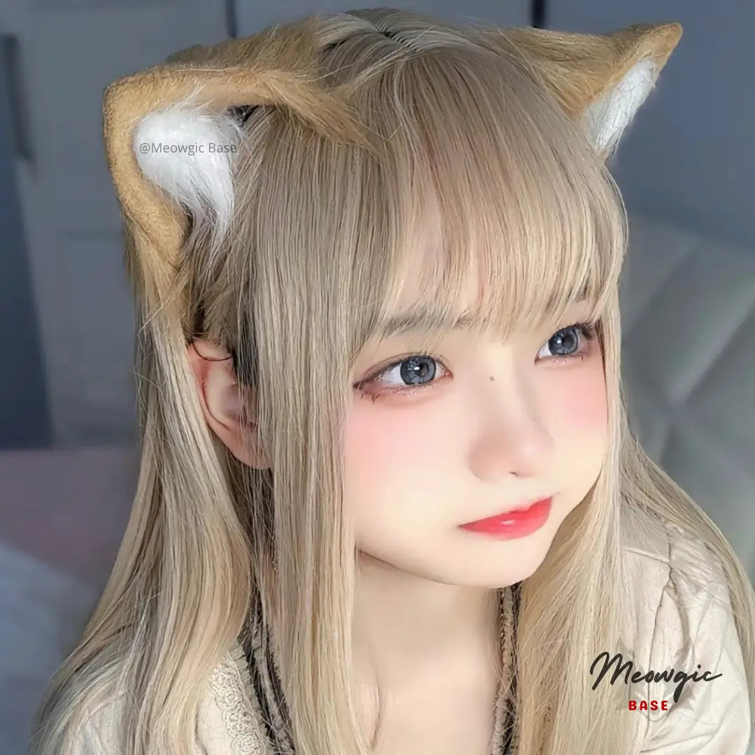 Japanese Handmade Fox Ears Headband for Cosplay - - Meogicbase