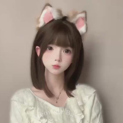 Elektrische bewegliche flauschige Katzenohren süßes Kitty Cosplay 