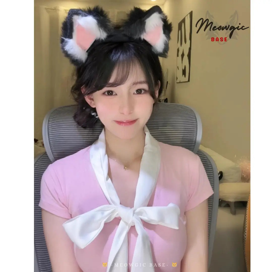 Electric Moving Fluffly Cat Ears Cute Kitty Cosplay - - Meogicbase