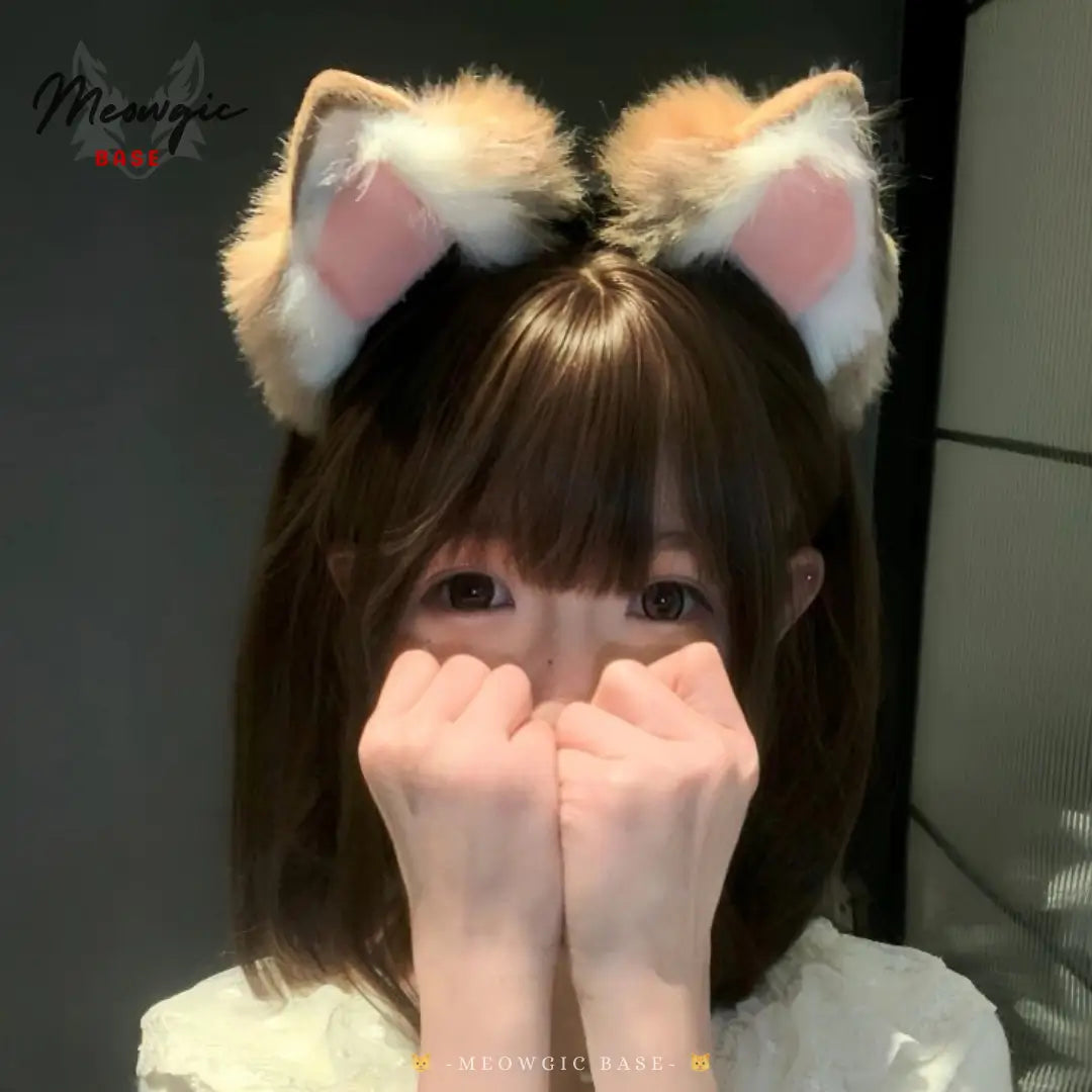 Electric Moving Fluffly Cat Ears Cute Kitty Cosplay - - Meogicbase