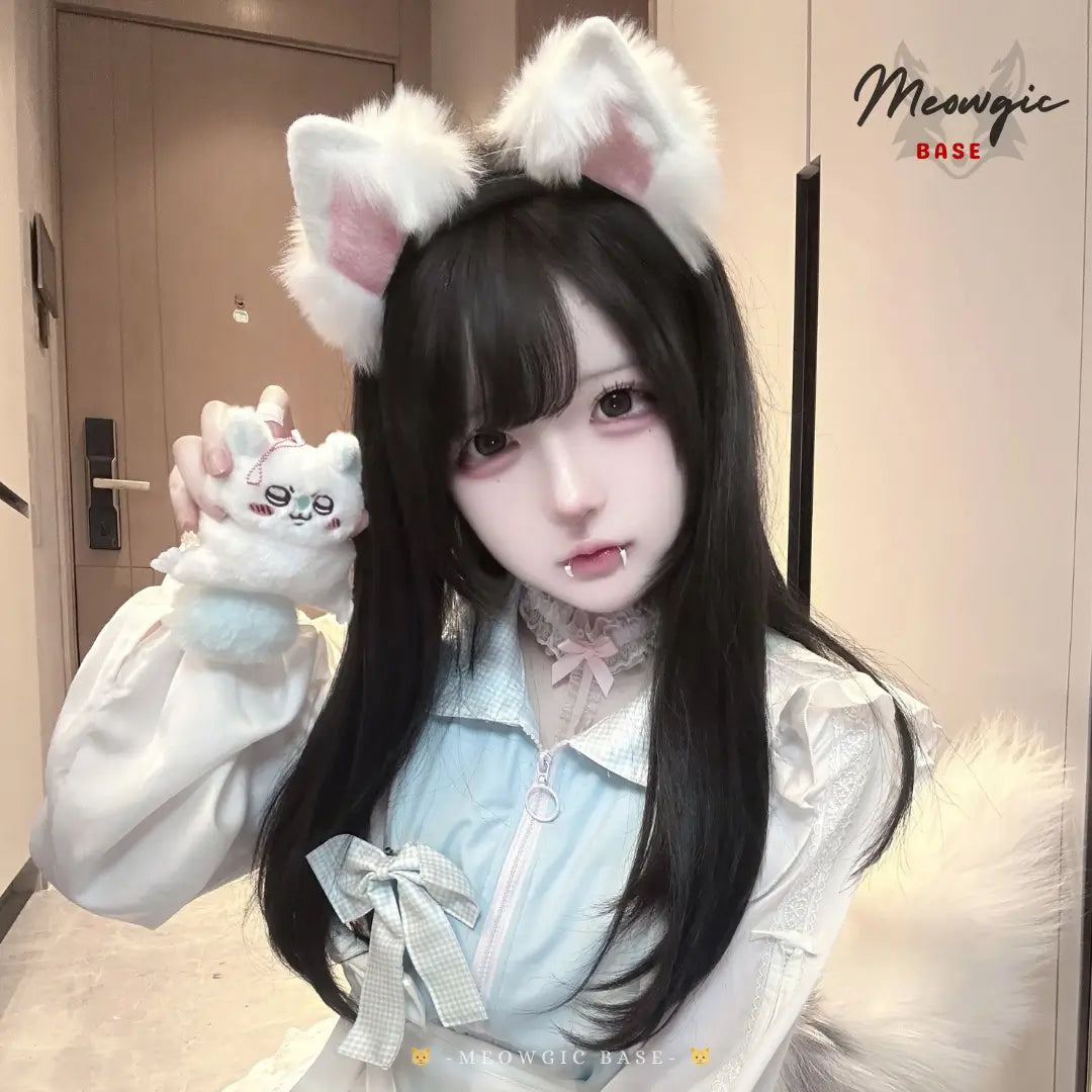 Electric Moving Fluffly Cat Ears Cute Kitty Cosplay - - Meogicbase