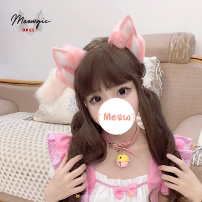 Electric Moving Fluffly Cat Ears Cute Kitty Cosplay - - Meogicbase