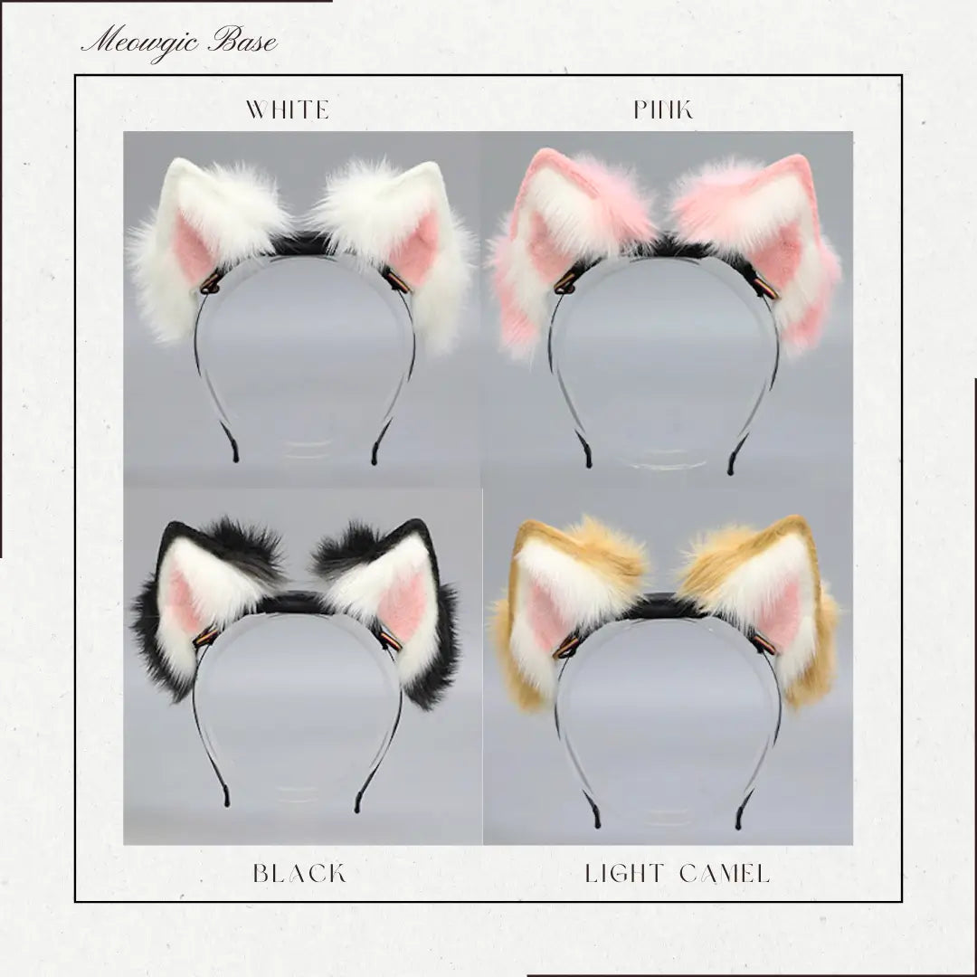 Electric Moving Fluffly Cat Ears Cute Kitty Cosplay - - Meogicbase