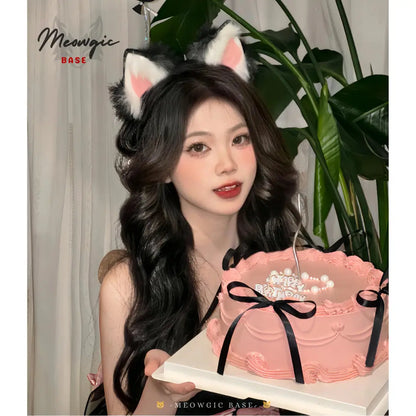 Electric Moving Fluffly Cat Ears Cute Kitty Cosplay - - Meogicbase